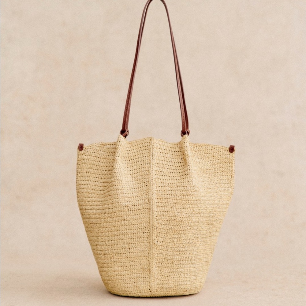 Sezane Romie Basket Bag - Natural Raffia